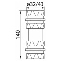 Syfon suchy do skroplin DN32/40 mm TRINNITY PURUS PUM