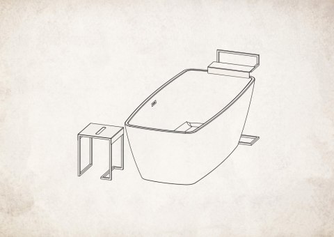Taboret - stolik łazienkowy Taboret - stolik łazienkowy