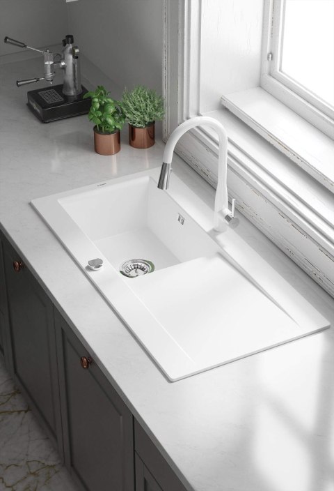 Zlewozmywak ceramiczny 1-komorowy z ociekaczem Zlewozmywak ceramiczny 1-komorowy z ociekaczem