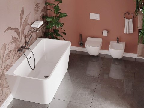 Miska WC z deską bezkołnierzowa Miska WC z deską bezkołnierzowa