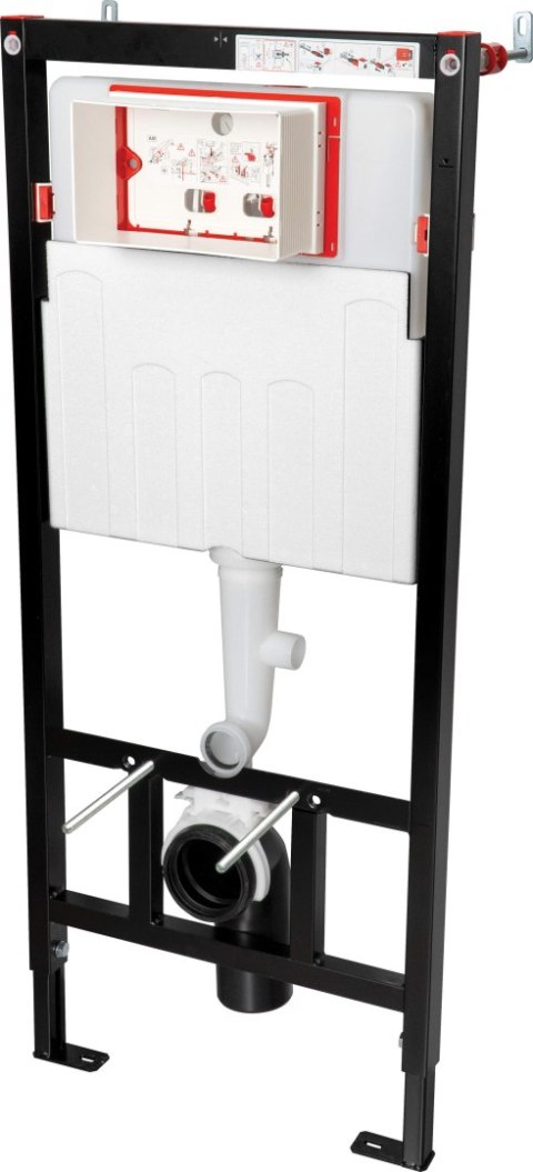 Stelaż podtynkowy do misek WC wiszących z odprowadzeniem zapachów/skroplin Stelaż podtynkowy do misek WC wiszących z odprowadzeniem zapachów/skroplin