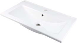 Umywalka ceramiczna wpuszczana z miejscem na baterię