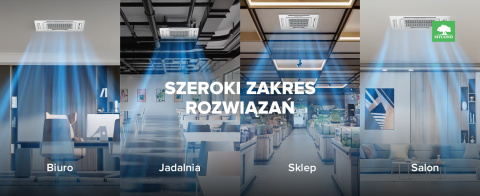 Klimakonwektor kasetonowy 4-kierunkowy MYCOND MCFK-10T2 Klimakonwektor kasetonowy 4-kierunkowy MYCOND MCFK-10T2