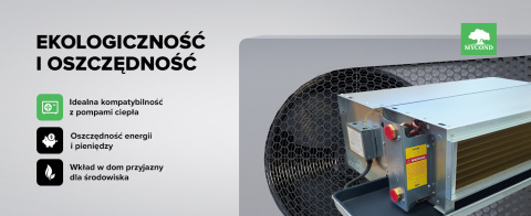 Klimakonwektor o niskim ciśnieniu MYCOND SLIM AC MCFC-068-AT2 Klimakonwektor o niskim ciśnieniu MYCOND SLIM AC MCFC-068-AT2