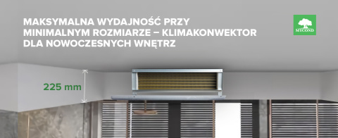 Klimakonwektor o niskim ciśnieniu MYCOND SLIM AC MCFC-068-AT2 Klimakonwektor o niskim ciśnieniu MYCOND SLIM AC MCFC-068-AT2