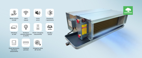Klimakonwektor o niskim ciśnieniu MYCOND SLIM AC MCFC-136-AT2 Klimakonwektor o niskim ciśnieniu MYCOND SLIM AC MCFC-136-AT2