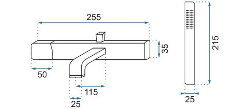 BATERIA WANNOWA SALTO CZARNA/ZŁOTA BATERIA WANNOWA SALTO CZARNA/ZŁOTA
