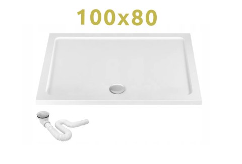 BRODZIK SAVOY WHITE 90X90X6cm + SYFON BRODZIK SAVOY WHITE 90X90X6cm + SYFON