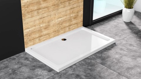 BRODZIK SAVOY WHITE 90X90X6cm + SYFON BRODZIK SAVOY WHITE 90X90X6cm + SYFON