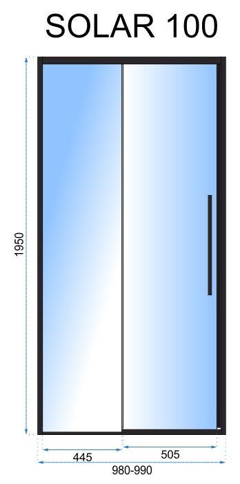 DRZWI PRYSZNICOWE SOLAR BLACK 120 DRZWI PRYSZNICOWE SOLAR BLACK 120