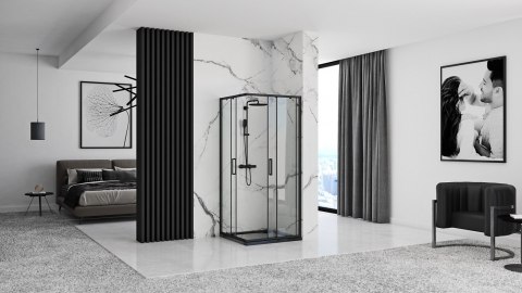 KABINA PUNTO BLACK 80x80 KABINA PUNTO BLACK 80x80