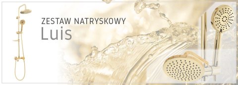 ZESTAW NATRYSKOWY LUIS ZŁOTY ZESTAW NATRYSKOWY LUIS ZŁOTY