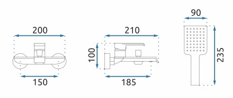 BATERIA WANNOWA MY2061-3B HASS CZARNA BATERIA WANNOWA MY2061-3B HASS CZARNA
