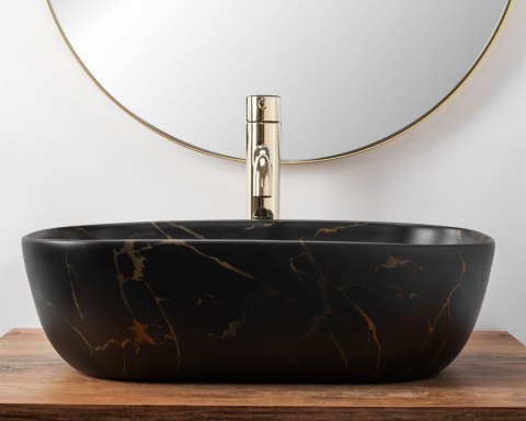 UMYWALKA BELINDA BLACK MARBLE MATT - NABLATOWA UMYWALKA BELINDA BLACK MARBLE MATT - NABLATOWA