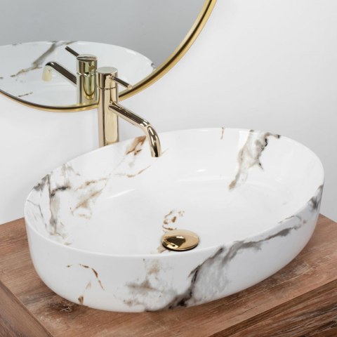 UMYWALKA QUEEN CARRARA SHINY - NABLATOWA UMYWALKA QUEEN CARRARA SHINY - NABLATOWA