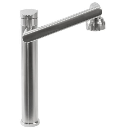 BATERIA UMYWALKOWA PACO NIKIEL SZCZOTKOWANY WYSOKA BATERIA UMYWALKOWA PACO NIKIEL SZCZOTKOWANY WYSOKA