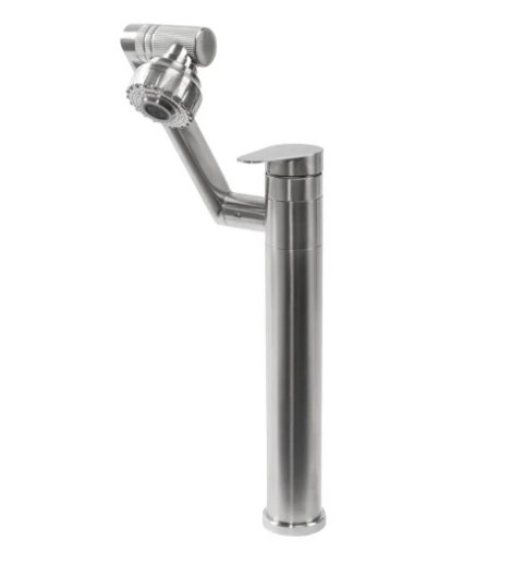 BATERIA UMYWALKOWA PACO NIKIEL SZCZOTKOWANY WYSOKA BATERIA UMYWALKOWA PACO NIKIEL SZCZOTKOWANY WYSOKA