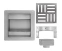 ODPŁYW CROSS 150x150 SZCZOTKOWANY