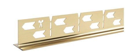 LISTWA SPADKOWA ZŁOTA SZCZOTKOWANA 140 cm LEWA LISTWA SPADKOWA ZŁOTA SZCZOTKOWANA 140 cm LEWA