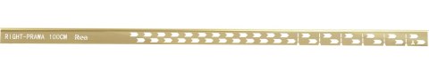LISTWA SPADKOWA ZŁOTA SZCZOTKOWANA 140 cm PRAWA LISTWA SPADKOWA ZŁOTA SZCZOTKOWANA 140 cm PRAWA