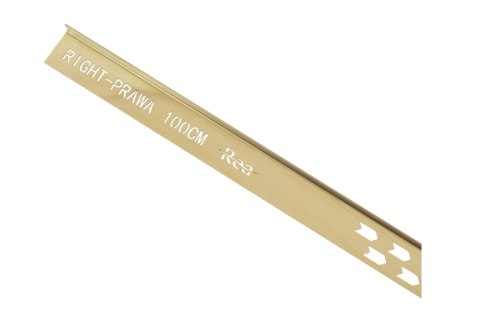 LISTWA SPADKOWA ZŁOTA SZCZOTKOWANA 140 cm PRAWA LISTWA SPADKOWA ZŁOTA SZCZOTKOWANA 140 cm PRAWA