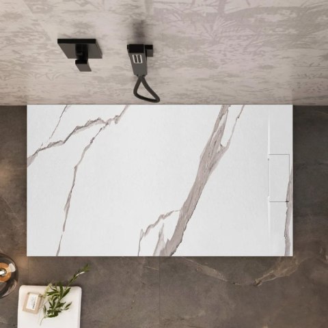 BRODZIK BAZALT CARRARA WHITE 90x120 BRODZIK BAZALT CARRARA WHITE 90x120