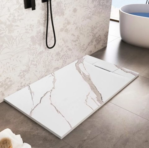 BRODZIK BAZALT CARRARA WHITE 90x90 BRODZIK BAZALT CARRARA WHITE 90x90