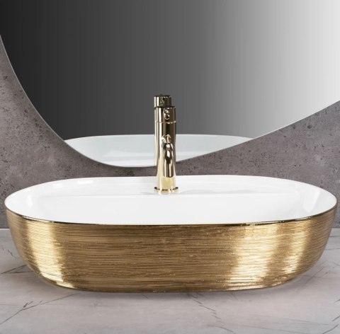 UMYWALKA AURA 61 BRUSH GOLD/WHITE - NABLATOWA UMYWALKA AURA 61 BRUSH GOLD/WHITE - NABLATOWA