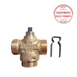 3-drogowy zawór strefowy AZV 643 DN20 G1'' Kvs 8 m3/h AFRISO