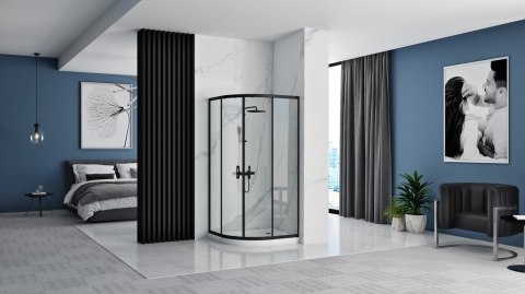 KABINA LOOK BLACK 90x90 KABINA LOOK BLACK 90x90