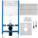 STELAŻ PODT WC K011A-Q + PRZYCISK T STEEL BRUSH