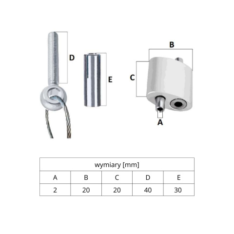Zawiesie linkowe EXAR SLK (śr. liny 1,5 mm; dł. liny 2 m) Zawiesie linkowe EXAR SLK (śr. liny 1,5 mm; dł. liny 2 m)