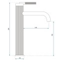 BATERIA UMYWAL JS-B348-1BG ARGON ZŁOTA SZCZ WYSOKA