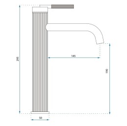 BATERIA UMYWAL JS-B348-1BG ARGON ZŁOTA SZCZ WYSOKA