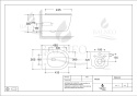 Zestaw podtynkowy WC stelaż Fix Frame Standard z białą miską WC Luxa i przyciskiem spłukującym Exo/Lxo