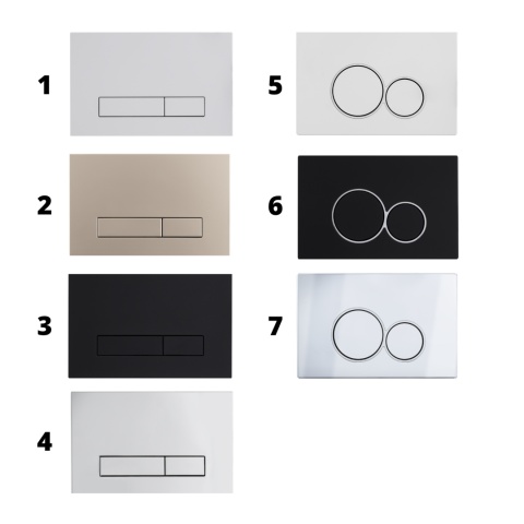 Zestaw podtynkowy WC stelaż Fix Frame Slim z białą miską WC Luxa i przyciskiem spłukującym Exo biały Zestaw podtynkowy WC stelaż Fix Frame Slim z białą miską WC Luxa i przyciskiem spłukującym Exo biały
