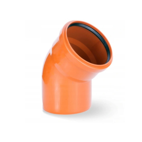 Kolano kanalizacyjne KGB SN8 PVC-U 110/45°x3,2 Kolano kanalizacyjne KGB SN8 PVC-U 110/45°x3,2