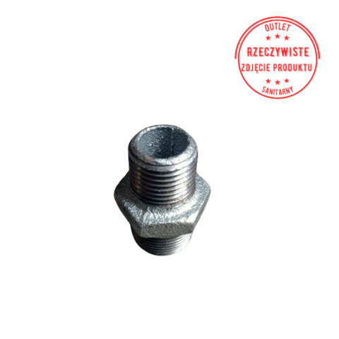 Nypel redukcyjny ocynkowany 3/4'' x 1/2'' GZ Nypel redukcyjny ocynkowany 3/4'' x 1/2'' GZ