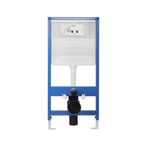 Zestaw podtynkowy WC stelaż Fix Frame Slim z białą miską WC Luga i przyciskiem spłukującym Ixo biały Zestaw podtynkowy WC stelaż Fix Frame Slim z białą miską WC Luga i przyciskiem spłukującym Ixo biały