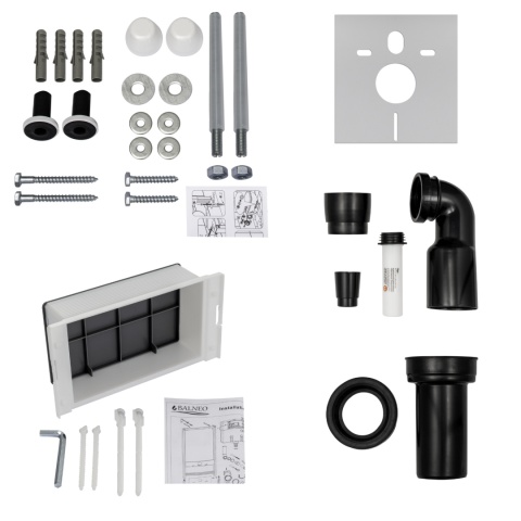 Zestaw podtynkowy WC stelaż Fix Frame Slim z czarną miską WC Luga i przyciskiem spłukującym Exo/Lxo Zestaw podtynkowy WC stelaż Fix Frame Slim z czarną miską WC Luga i przyciskiem spłukującym Exo/Lxo