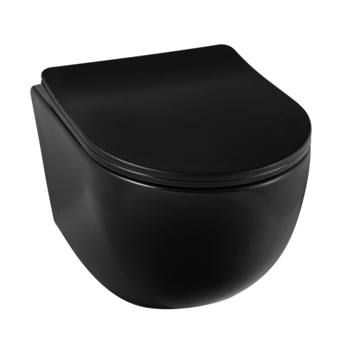 Zestaw podtynkowy WC stelaż Fix Frame Slim z czarną miską WC Luna i przyciskiem spłukującym AXO Zestaw podtynkowy WC stelaż Fix Frame Slim z czarną miską WC Luna i przyciskiem spłukującym AXO