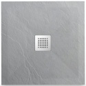 Stone Tray - Brodzik kompozytowy "F" Jasnoszary 90X90x2,5