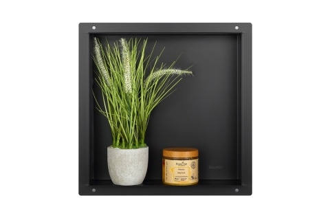WALL-BOX No Rim Black - Półka wnękowa bezramkowa czarna 30x30x10 cm WALL-BOX No Rim Black - Półka wnękowa bezramkowa czarna 30x30x10 cm