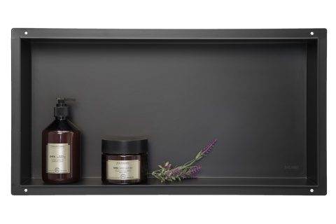 WALL-BOX No Rim Black - Półka wnękowa bezramkowa czarna 60x30x7 cm WALL-BOX No Rim Black - Półka wnękowa bezramkowa czarna 60x30x7 cm