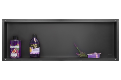 WALL-BOX No Rim Black - Półka wnękowa bezramkowa czarna 90x30x7 cm WALL-BOX No Rim Black - Półka wnękowa bezramkowa czarna 90x30x7 cm