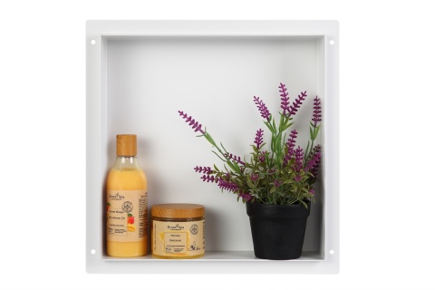 WALL-BOX No Rim White - Półka wnękowa bezramkowa biała 30x30x10 cm WALL-BOX No Rim White - Półka wnękowa bezramkowa biała 30x30x10 cm