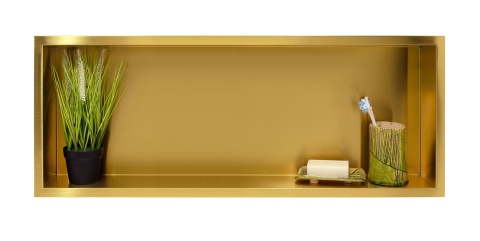 WALL-BOX ONE Gold / Brass - Półka pojedyncza złota 90x30x7 cm