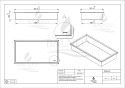 WALL-BOX ONE - Półka wnękowa INOX 60x30x10 cm
