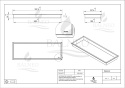 WALL-BOX ONE - Półka wnękowa INOX 90x30x7cm