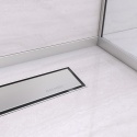 Listwa spadkowa przyścienna lewa 120 cm inox